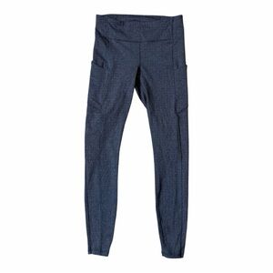 Lululemon Leggings Women's Sz 6 Speed Up Tight Luxtreme 28" Knit Heathered Black